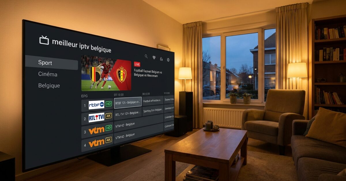 Le meilleur iptv belgique propose des milliers de chaînes en 4K