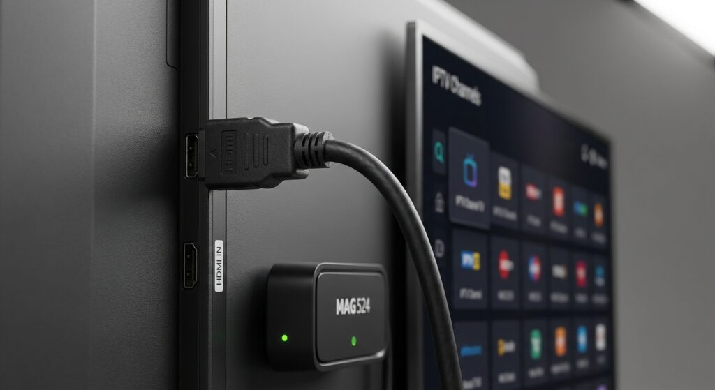 MAG 524 set-top box IPTV stable decoder