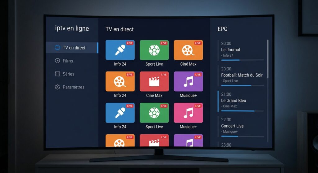 IPTV player for iptv en ligne