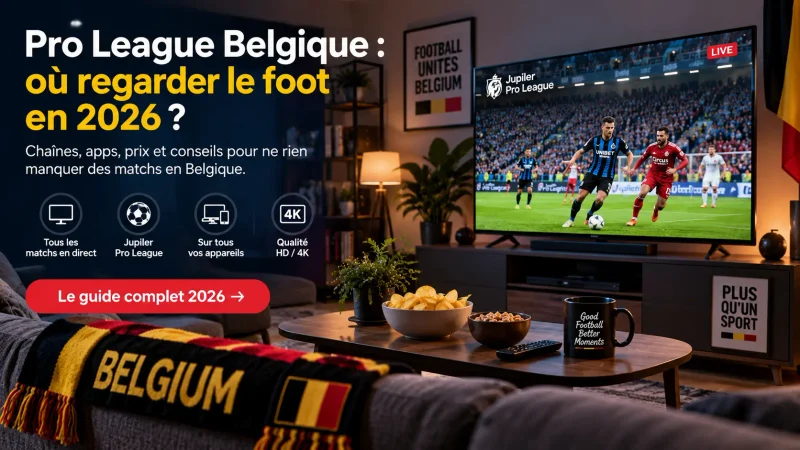 IPTV Pro League Belgique : où regarder le foot en 2026