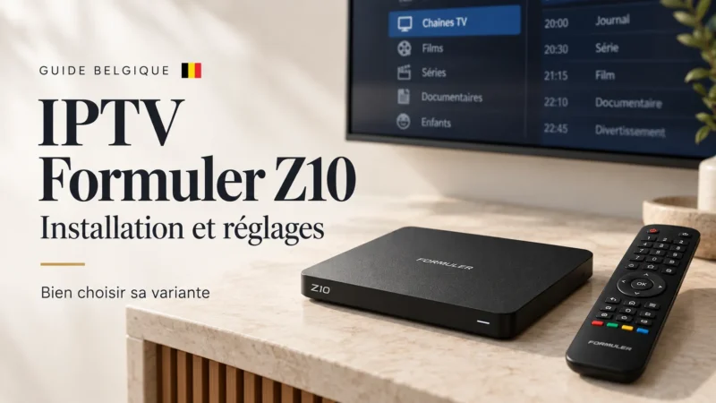 IPTV Formuler Z10 Belgique : installer et régler les cinq variantes du Z10